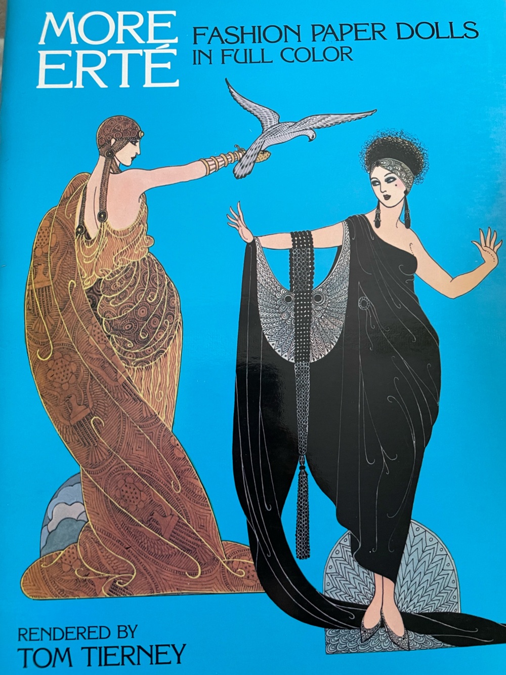 Vintage art deco paper dolls book